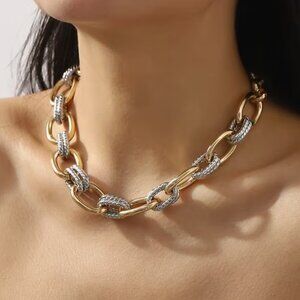 Elegant Luxury Golden Tone Necklace – Non-Tarnish, Hypoallergenic, Trendy